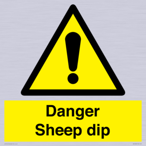 WV12086: Danger Sheep dip