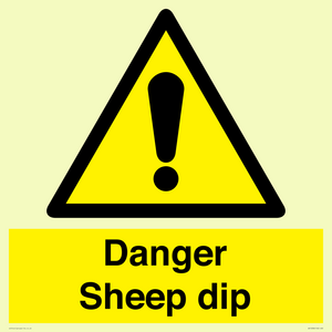 WV12086: Danger Sheep dip