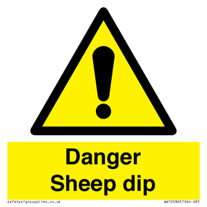 WV12086: Danger Sheep dip
