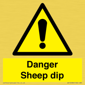 WV12086: Danger Sheep dip