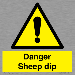 WV12086: Danger Sheep dip