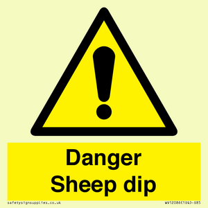 WV12086: Danger Sheep dip