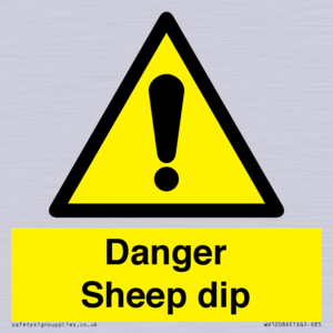 WV12086: Danger Sheep dip