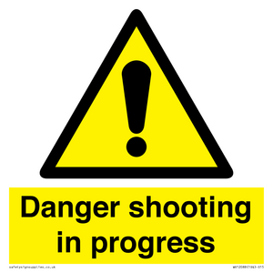 WV12088: Danger shooting in progress