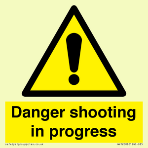 WV12088: Danger shooting in progress