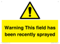 WV12098: Warning This field has been recently sprayed
