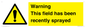 WV12098: Warning This field has been recently sprayed
