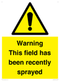 WV12098: Warning This field has been recently sprayed