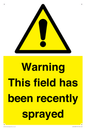 WV12098: Warning This field has been recently sprayed