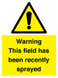 WV12098: Warning This field has been recently sprayed