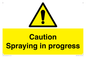WV12100: Caution Spraying in progress