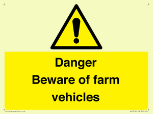 WV12104: Danger Beware of farm vehicles