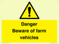 WV12104: Danger Beware of farm vehicles