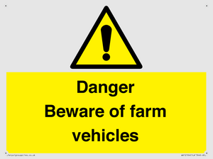 WV12104: Danger Beware of farm vehicles
