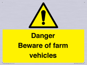 WV12104: Danger Beware of farm vehicles