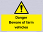 WV12104: Danger Beware of farm vehicles