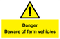 WV12104: Danger Beware of farm vehicles