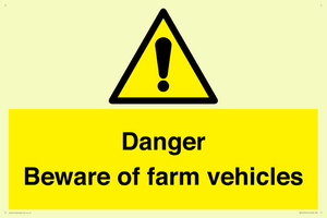 WV12104: Danger Beware of farm vehicles