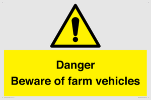 WV12104: Danger Beware of farm vehicles