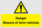WV12104: Danger Beware of farm vehicles