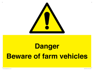 WV12104: Danger Beware of farm vehicles