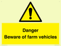WV12104: Danger Beware of farm vehicles