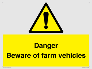 WV12104: Danger Beware of farm vehicles