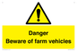 WV12104: Danger Beware of farm vehicles