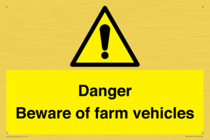 WV12104: Danger Beware of farm vehicles