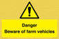 WV12104: Danger Beware of farm vehicles