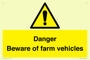 WV12104: Danger Beware of farm vehicles