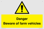 WV12104: Danger Beware of farm vehicles
