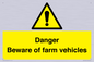 WV12104: Danger Beware of farm vehicles