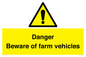 WV12104: Danger Beware of farm vehicles