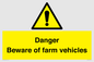 WV12104: Danger Beware of farm vehicles
