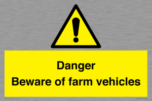 WV12104: Danger Beware of farm vehicles