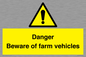 WV12104: Danger Beware of farm vehicles