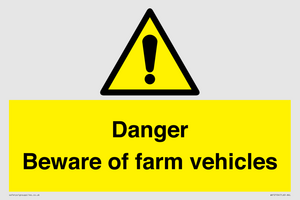 WV12104: Danger Beware of farm vehicles
