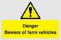 WV12104: Danger Beware of farm vehicles
