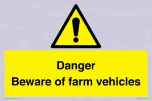WV12104: Danger Beware of farm vehicles