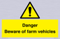 WV12104: Danger Beware of farm vehicles