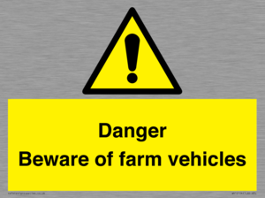 WV12104: Danger Beware of farm vehicles