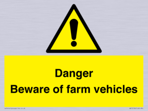 WV12104: Danger Beware of farm vehicles