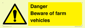 WV12104: Danger Beware of farm vehicles