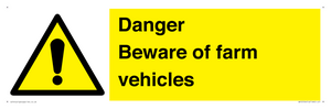 WV12104: Danger Beware of farm vehicles