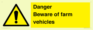 WV12104: Danger Beware of farm vehicles