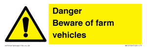 WV12104: Danger Beware of farm vehicles