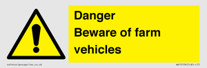 WV12104: Danger Beware of farm vehicles