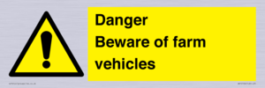 WV12104: Danger Beware of farm vehicles