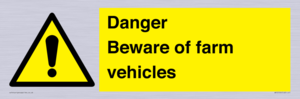 WV12104: Danger Beware of farm vehicles